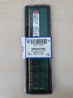 Kingston KVR24N17S8/8 8GB DDR4 2400MHz Desktop RAM