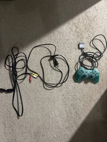 PlayStation 1 PS1 Console Bundle Tested w/ Controller, Cables & 2 Games