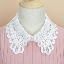 Women Water-soluble Embroidered Detachable Fake Collar Fashion Decorative Shawl