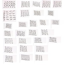Konvolut 194 B&ouml;gen 3D N&auml;gel  Motive Nageldesign Aufkleber Restposten Neuware