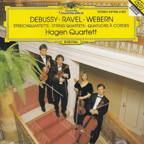Debussy Ravel Webern String Quartets By HAGEN QUARTET CD