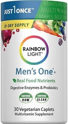Rainbow Light High Potency Men's One Daily Multivitamin (30 Vegetarian Tablets)