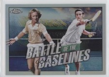 2021 Topps Chrome Battle of the Baselines Rod Laver Roy Emerson #BB-3 HOF fm0