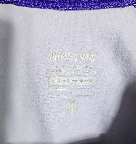 Women's NIKE Pro Golf Pull Over 1/2 Zip Jacket Purple Size M - Picture 5 of 8