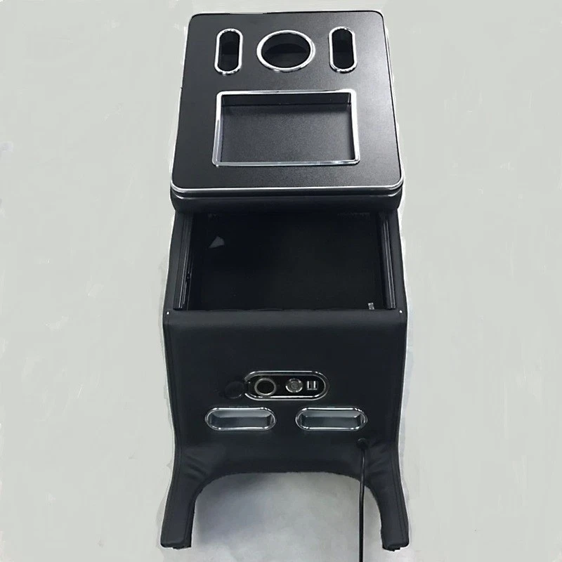 Caja reposabrazos + puerto de carga USB + caja reposabrazos LED para Mercedes-Benz V250 2014-2021 Foto 3 de 4