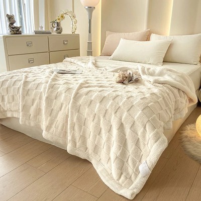 Throw Blanket Keep Warm Bed Blankets Double Sided Velvet Duvet Cover Bedspread