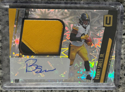 Benny Snell Jr. 2019 Unparalleled 2clr Jumbo Patch Jersey Auto/75 Autograph Wow!
