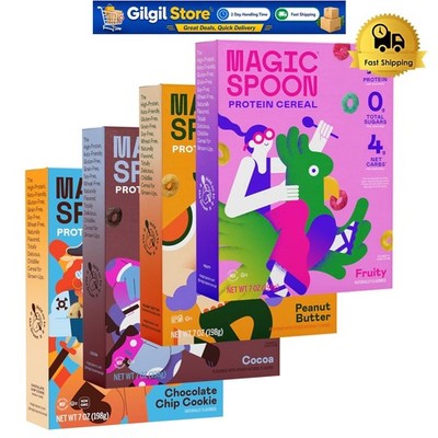 Sugar-Free Keto Friendly Cereal - 4 Flavors, High Protein, Grain & Gluten Free