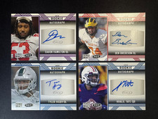 (4) Sage Hit Rookie Auto Davon Hamilton Ben Bredeson Tyler Higby Khalil Tate