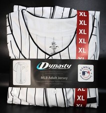 Dynasty MLB Adult Jersey, Pittsburgh Pirates, White/Black Stripe, EXTRA LARGE