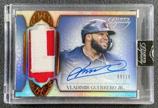 VLADIMIR GUERRERO JR. 2025 TOPPS DYNASTY #DAP-VG1 GAME-USED PATCH AUTO 8/10