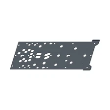 Polaris Skid Plate, Gloss Black, Genuine OEM Part 5438572-070, Qty 1