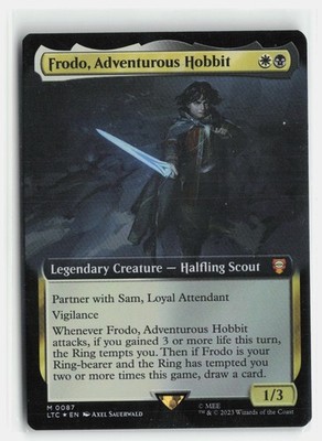 Frodo, Adventurous Hobbit (Extend) 87 Commander: The Lord of the Rings: Foil NM