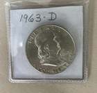 1963 D  Franklin Half Dollar Uncerculated And Ungraded