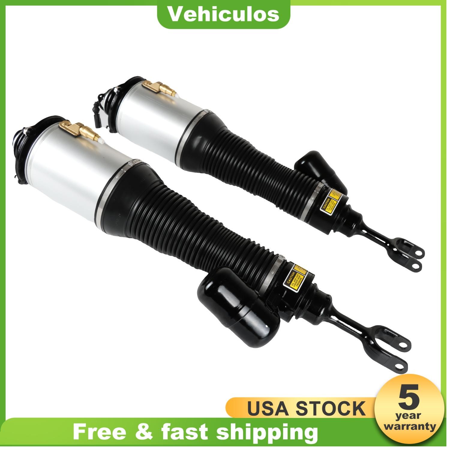 Set 2 Front Air Suspension Struts Shock For Bentley Continental GT Left & Right
