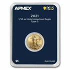2021 1/10 oz Gold Eagle (Type 2) (MD® Premier + PCGS FirstStrike)