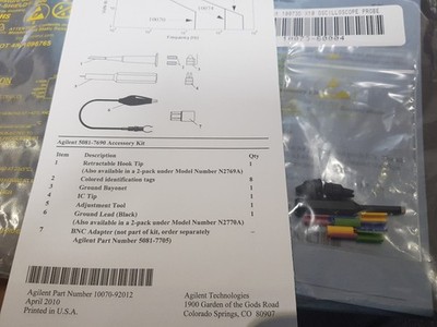 Agilent, Keysight  10070D, 10073D Passive Probe Accessory Kit 5081-7690
