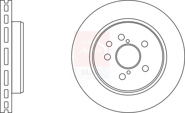 2x Brake Discs Pair Vented fits LEXUS IS200d Mk2 2.2D Rear 10 to 12 2AD-FTV Set - Image 6