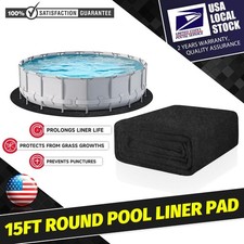All Weather 15ft Round Pool Mat Non Slip Waterproof Heavy Duty Protector