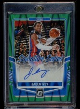 Jaden Ivey 2024-25 Donruss Optic #SS-IVE Signature Series Seismic /35