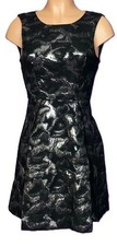 Forever 21 Women's Black and Silver Dress Size Large