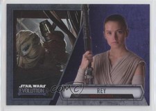 2016 Topps Star Wars Evolution Purple Lightsaber Rey Jakku Scavenger #90 w3d