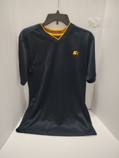 Vintage 90's Starter Black Athletic Basketball Jersey V-neck Kids Shirt XL 18 