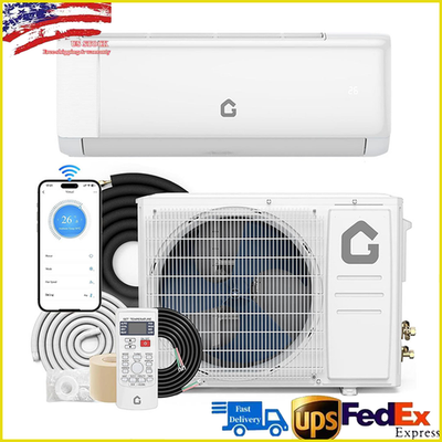#ad 24000 BTU Ductless Air Conditioner Heat Pump Mini Split 230V 2 Ton W kit WiFi $759.59