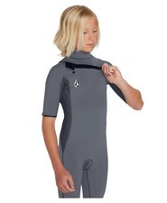 Volcom Big Boys 2mm Wetsuit Spring Suit Chest Zip Size 14
