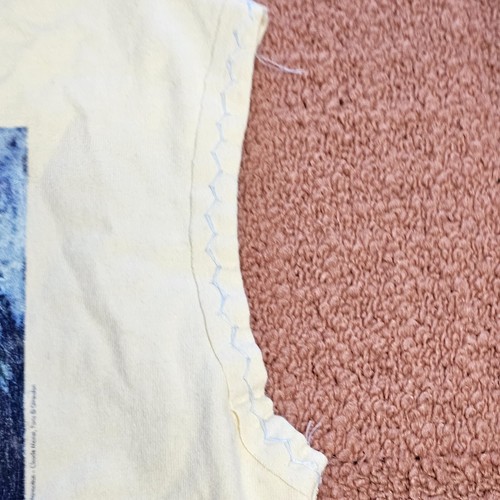 1999 Y2K Monet Musee Des Beaux Arts De Montreal T-Shirt XS Yellow Resewn w0a - Picture 8 of 15