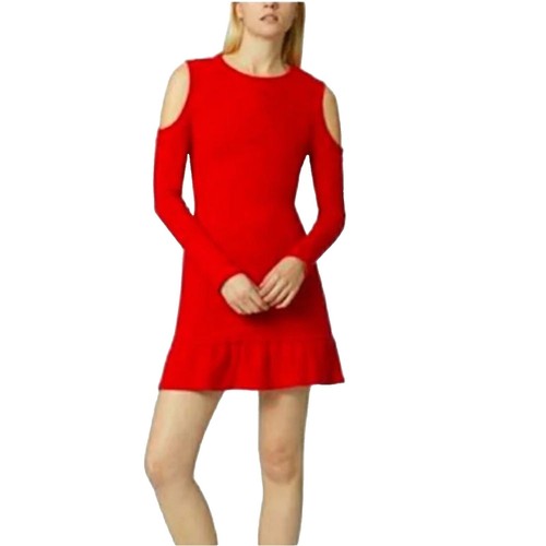 Floral Print Cold Shoulder Dress, Crew Neck Casual Every Day Dress For  Summer &