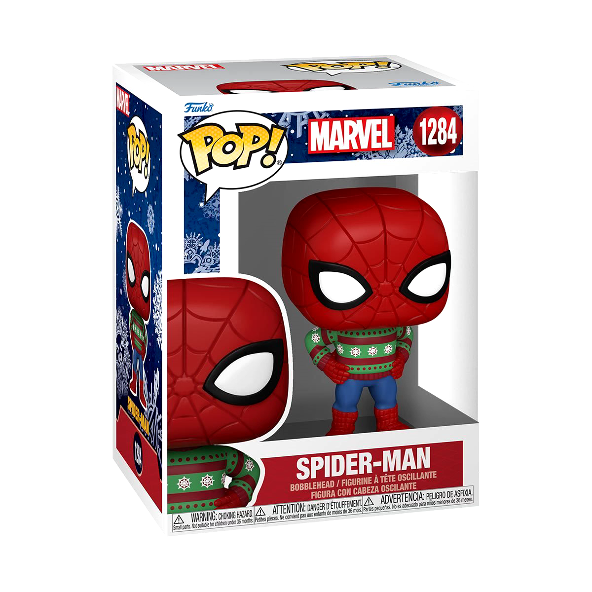 Spider-Man Ugly Sweater POP Vinyl Figure #1284 Funko Christmas New