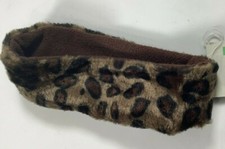 Womens Jaclyn Smith Leopard Print Winter Head Wrap NEW NWT