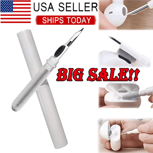 Kit Nettoyeur pour Airpods - Pro 1 2 Écouteurs Nettoyage Stylo Brosse Écouteurs Étui Cadeau - Photo 1 sur 16