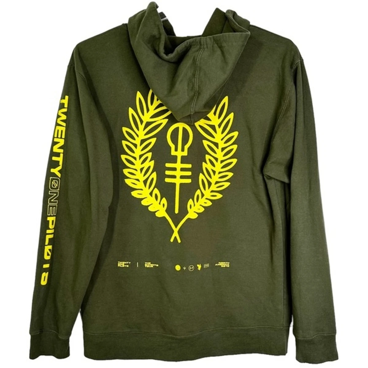 Twenty-One 21 Pilots Bandito Tour North America 2019 Hoodie Green Unisex M