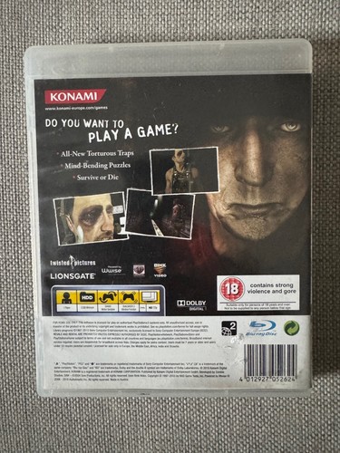 PS3 SAW II 2: Juego Flesh & Blood (Funciona en Consolas de EE. UU.) PAL sin región - Imagen 2 de 2