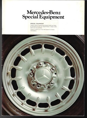 Mercedes-Benz Sonderausstattung & Zubehör 1977-1978 UK Markt Verkaufsprospekt