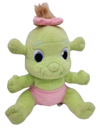 Peluche nœud et couche rose Shrek Third Dreamworks 2007 Baby Ogre Felecia - Photo 1/8