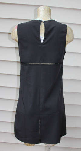 Simply Noelle Dress/Tunic - Size S/M 8-10- Black Short Shift - Picture 2 of 2
