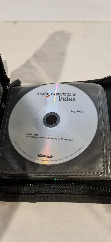 2002 MICROSOFT DEVELOPER NETWORK MSDN- SUBSCRIPTION INDEX DEVELOPER TOOLS - Image 2 of 4