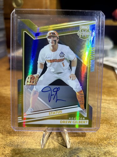 2022 Drew Gilbert Giants Elite Extra Edition - Gold Auto Die-Cut #28 /10 - Bild 1 von 5