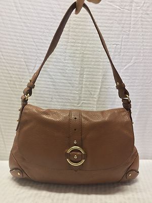 Talbots Brown Faux Leather Shoulder Bag Purse