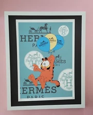 Death NYC Large Framed 16x20in Pop Art Graffiti COA Garfield Hermes Balloons #5