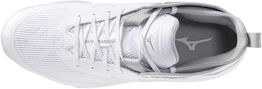 Zapatos de Baloncesto MIZUNO WAVE TRANSISTOR Blanco Plata W1GA2400 US5.5 (23.5cm) Foto 4 de 4