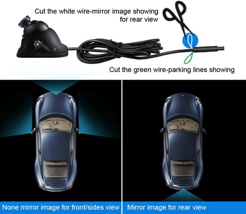 4.3" Car Rear View Mirror Monitor+Bracket+170° Night Vision Reversing Camera Kit - Picture 3 of 12