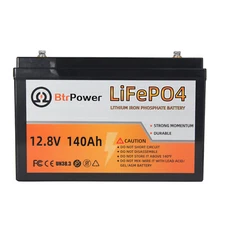 12V 50/100/200Ah Deep Cycle Lithium Battery LiFePO4 100A BMS for RV Solar
