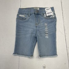 Oshkosh B'gosh Blue Lace Pocket Bermuda Shorts Youth Girls 5 New