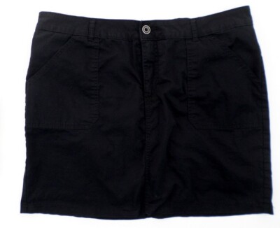 LEE Women's Skort 16 Mid Rise Regular Fit Black