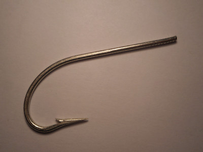 25 MUSTAD 5/0 FLY TYING BLIND EYE O'SHAUGHNESSY HOOKS FORGED MARKED TINNED 3411A
