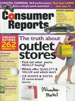 Consumer Reports May 2006 Free & Fast SnH Best Deal on Ebay L@@K !!